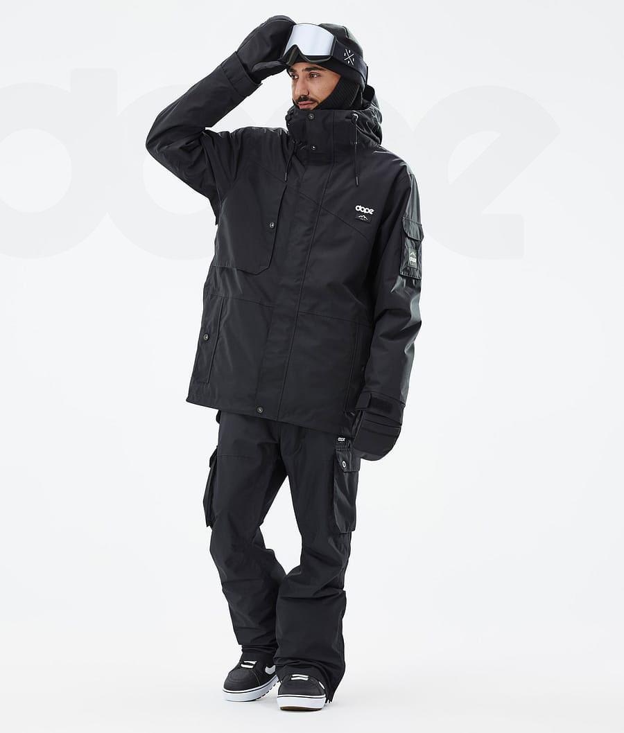 Black Men's Dope Adept Snowboard Jackets | NZ_D1084