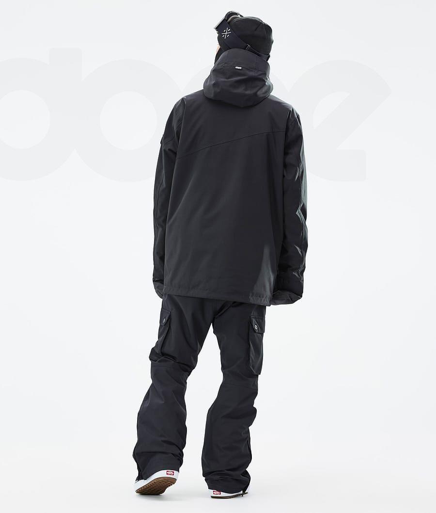 Black Men's Dope Adept Snowboard Jackets | NZ_D1084