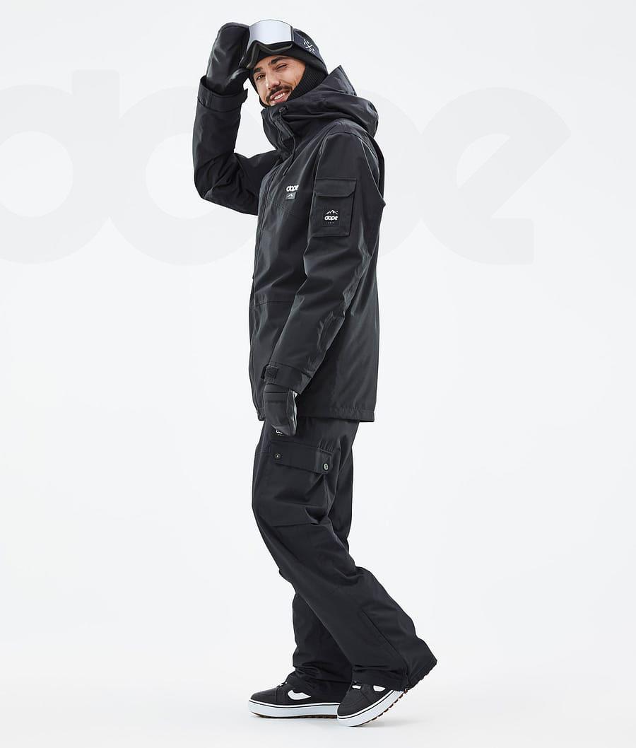 Black Men's Dope Adept Snowboard Jackets | NZ_D1084