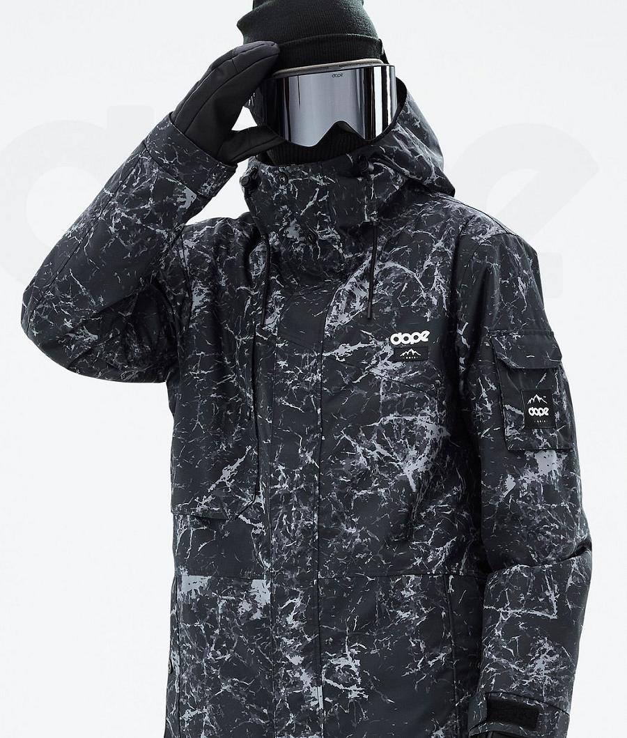 Black Men's Dope Adept Snowboard Jackets | NZ_D1755