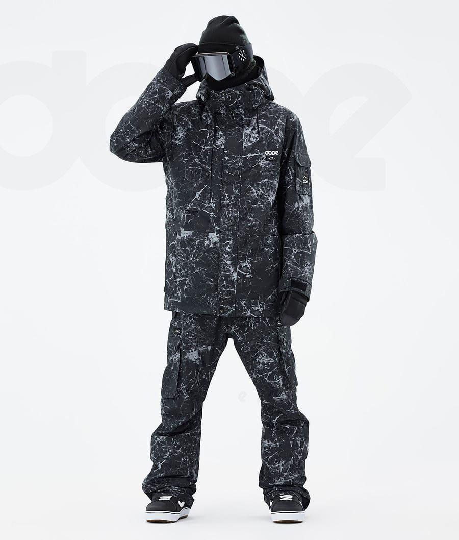 Black Men's Dope Adept Snowboard Jackets | NZ_D1755