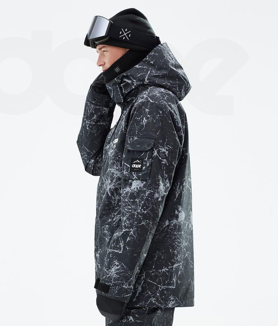 Black Men's Dope Adept Snowboard Jackets | NZ_D1755