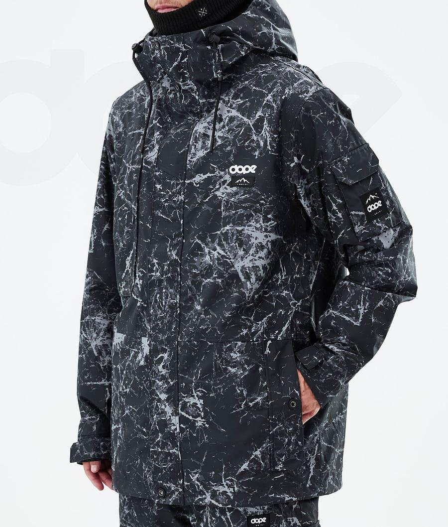 Black Men's Dope Adept Snowboard Jackets | NZ_D1755