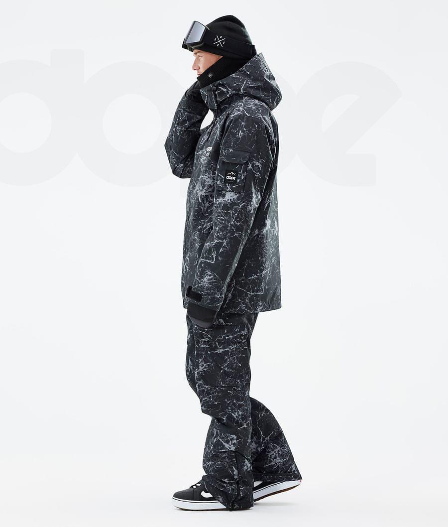 Black Men's Dope Adept Snowboard Jackets | NZ_D1755