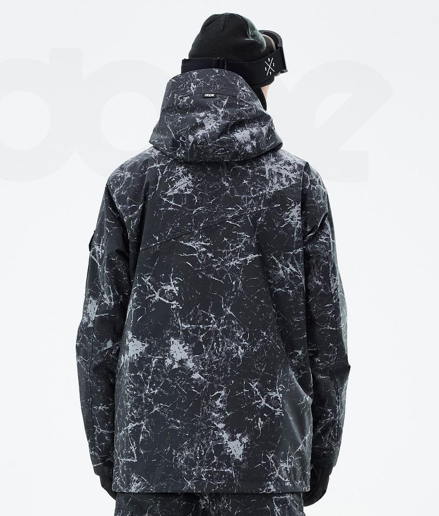 Black Men's Dope Adept Snowboard Jackets | NZ_D1755