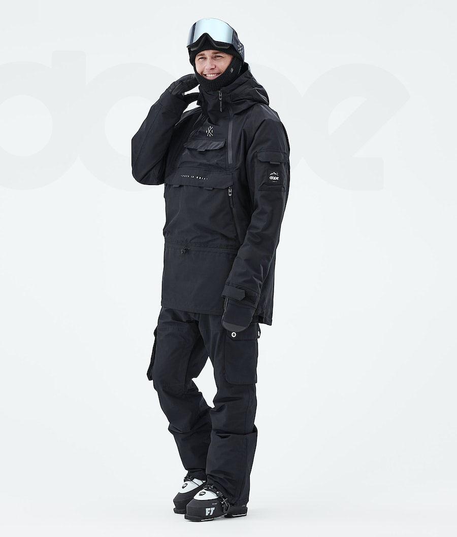 Black Men's Dope Akin 2021 Ski Jackets | NZ_D2208