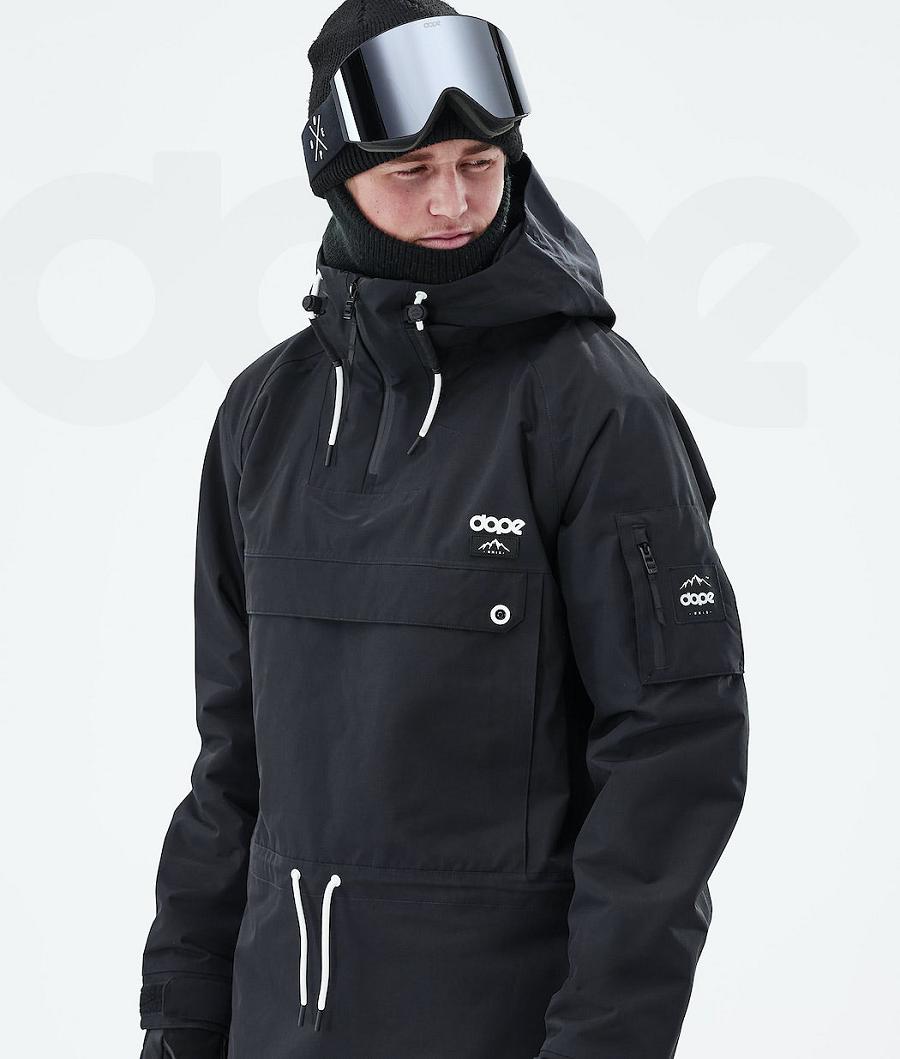 Black Men's Dope Annok 2021 Snowboard Jackets | NZ_D1438