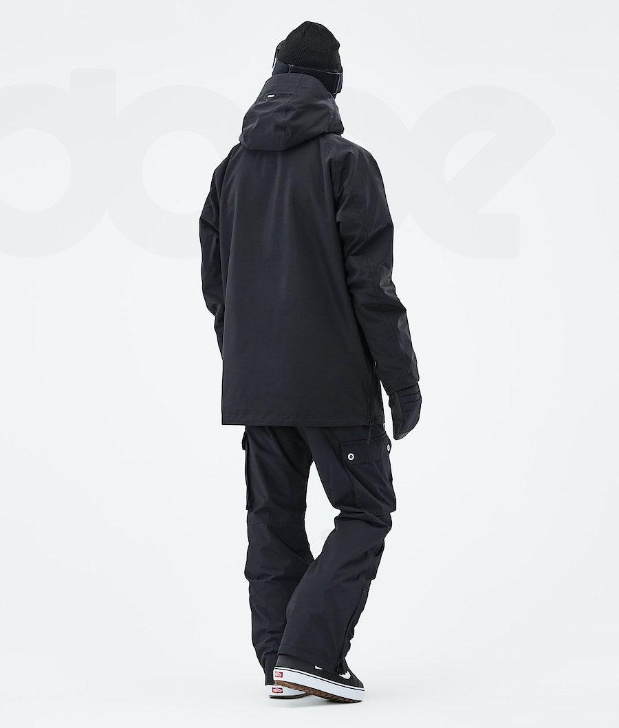 Black Men's Dope Annok 2021 Snowboard Jackets | NZ_D1438