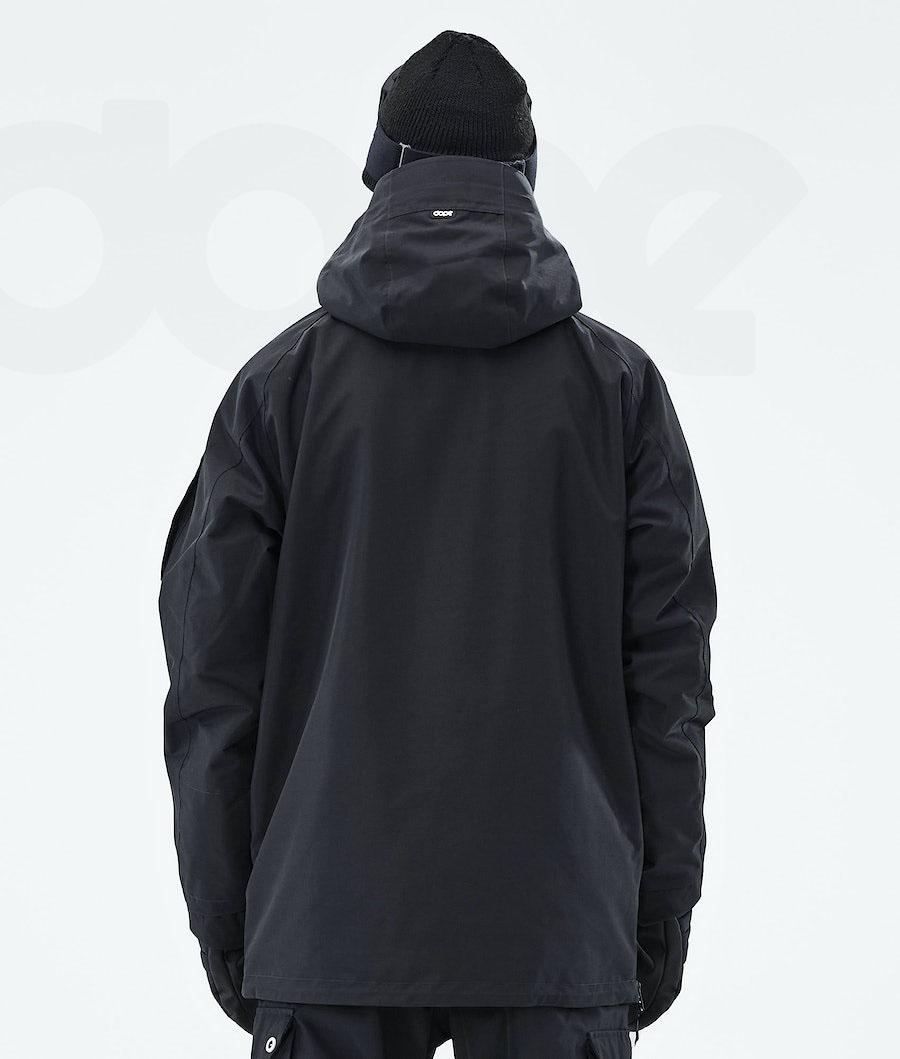 Black Men's Dope Annok 2021 Snowboard Jackets | NZ_D1438