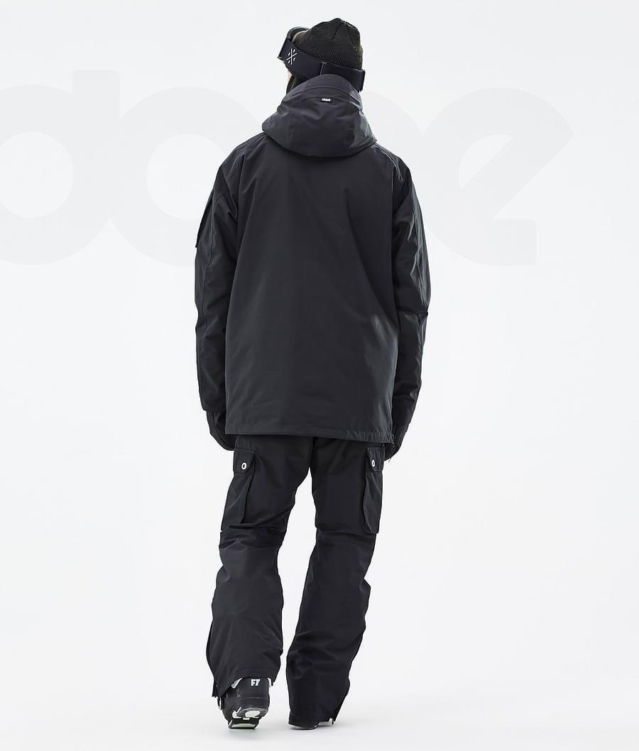 Black Men's Dope Annok Ski Jackets | NZ_D2036