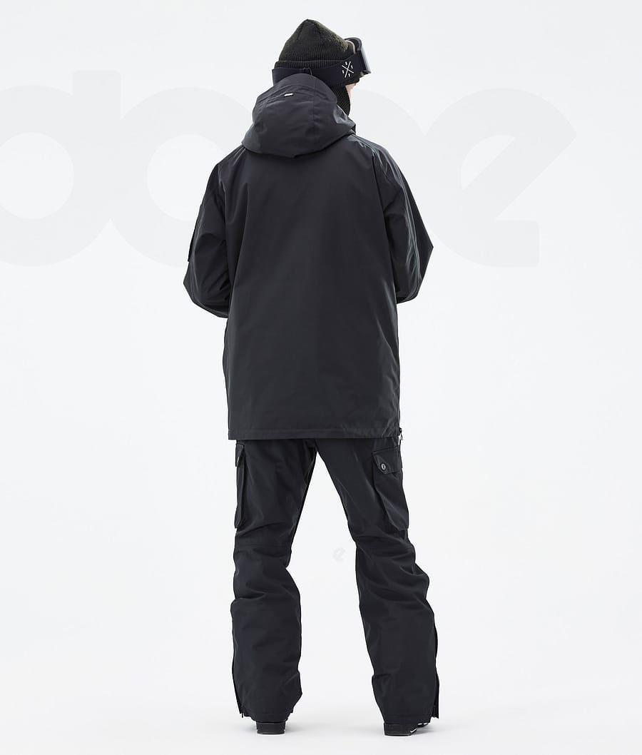 Black Men's Dope Annok Ski Jackets | NZ_D2313