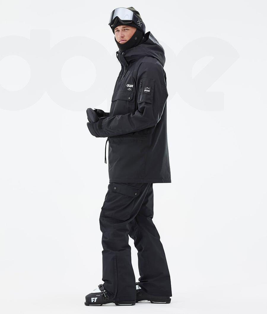 Black Men's Dope Annok Ski Jackets | NZ_D2313