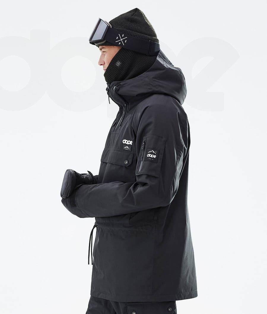 Black Men's Dope Annok Snowboard Jackets | NZ_D1551