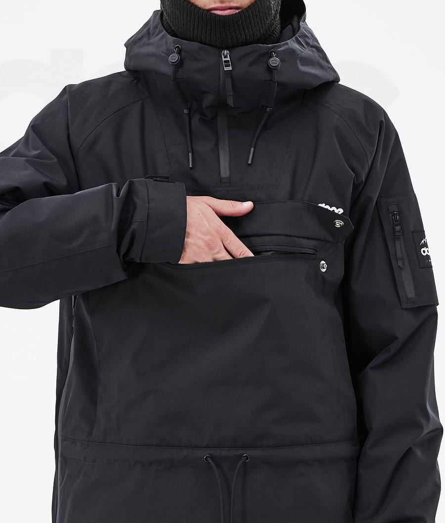 Black Men's Dope Annok Snowboard Jackets | NZ_D1551
