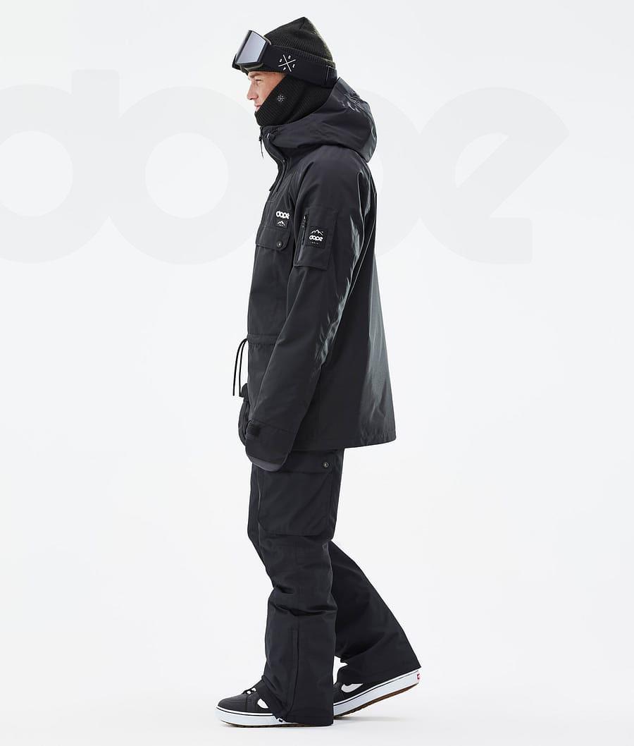 Black Men's Dope Annok Snowboard Jackets | NZ_D1551