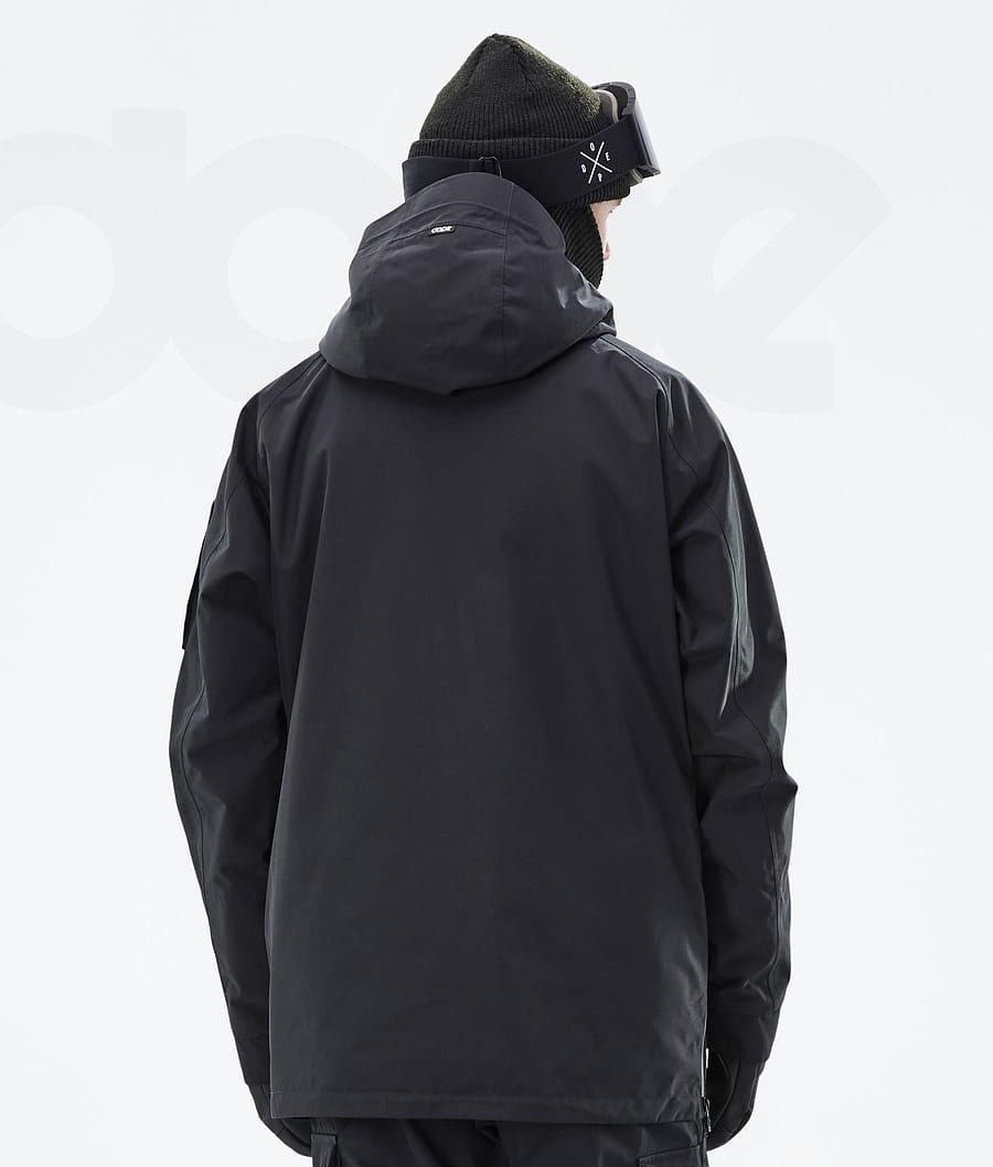 Black Men's Dope Annok Snowboard Jackets | NZ_D1551