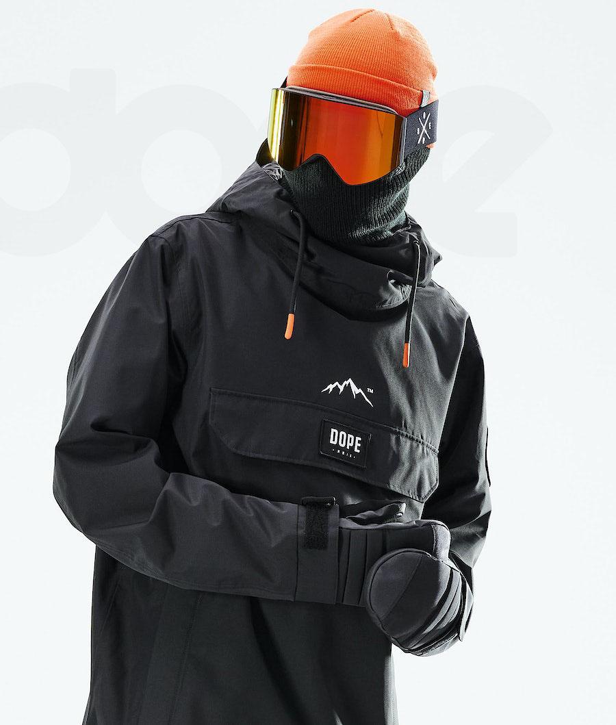 Black Men's Dope Blizzard 2021 Snowboard Jackets | NZ_D1071