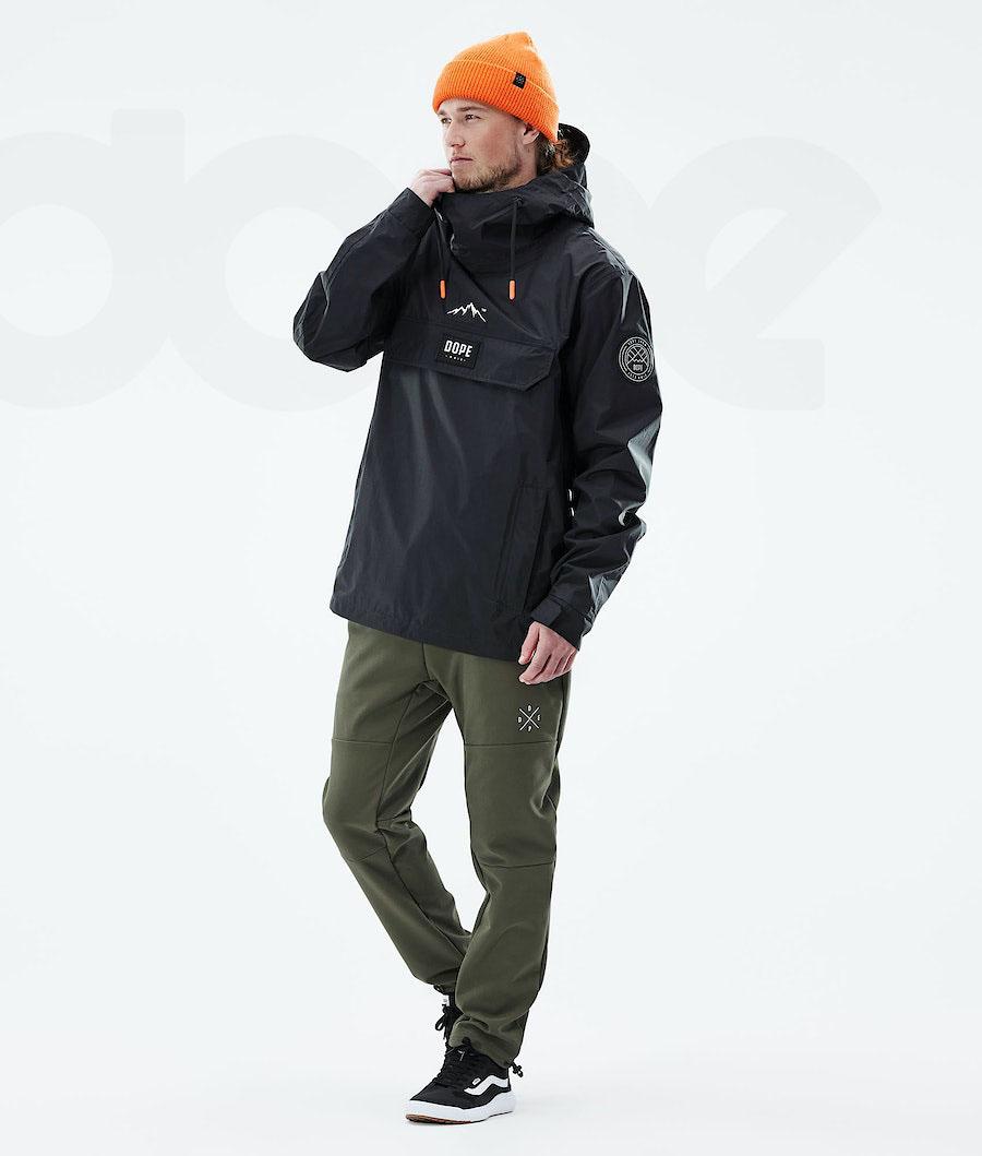 Black Men's Dope Blizzard Light Outdoor Jackets | NZ_D2001