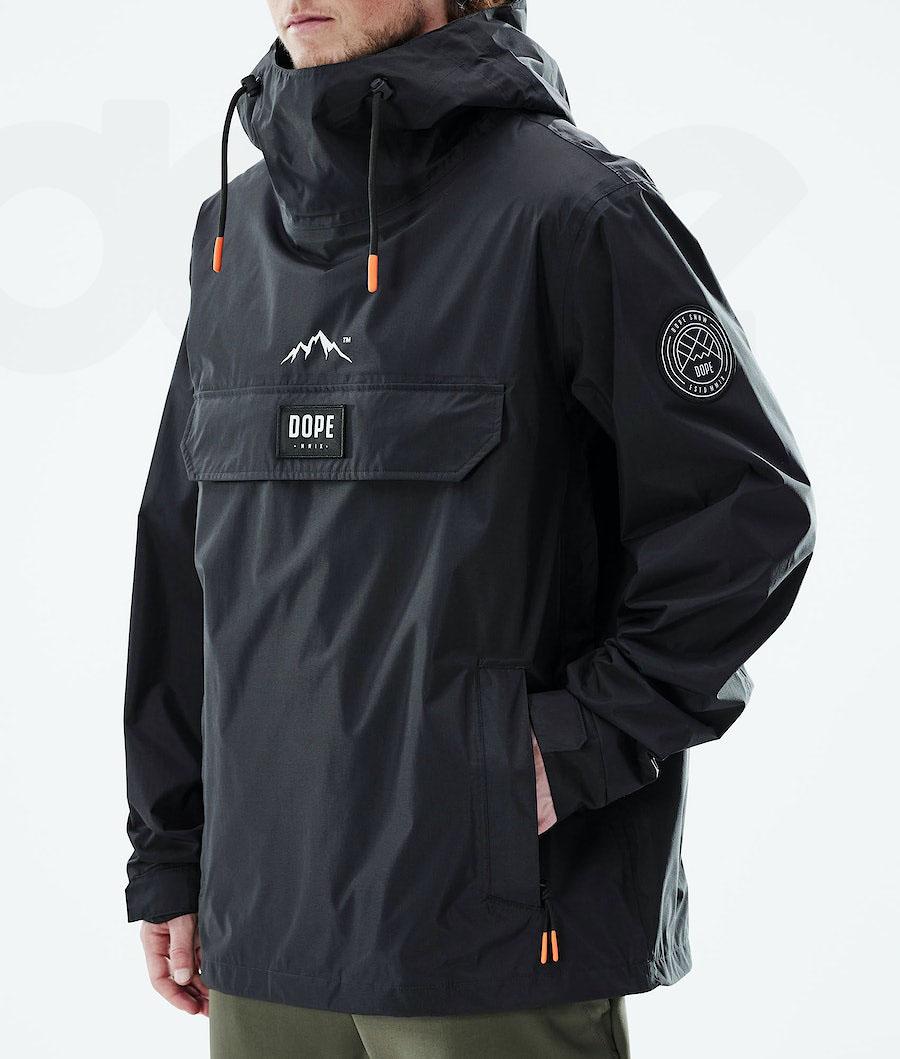 Black Men's Dope Blizzard Light Outdoor Jackets | NZ_D2001