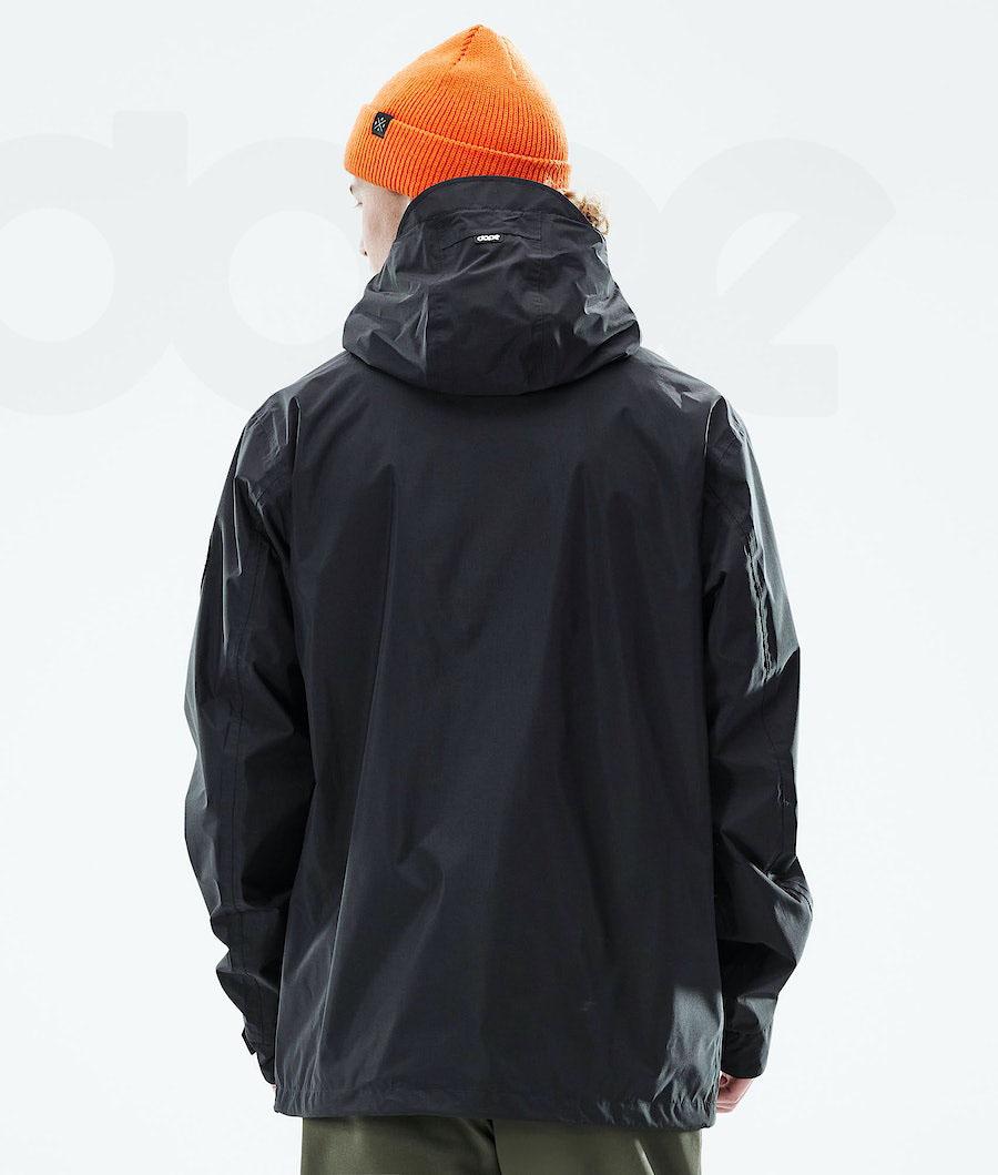 Black Men's Dope Blizzard Light Outdoor Jackets | NZ_D2001