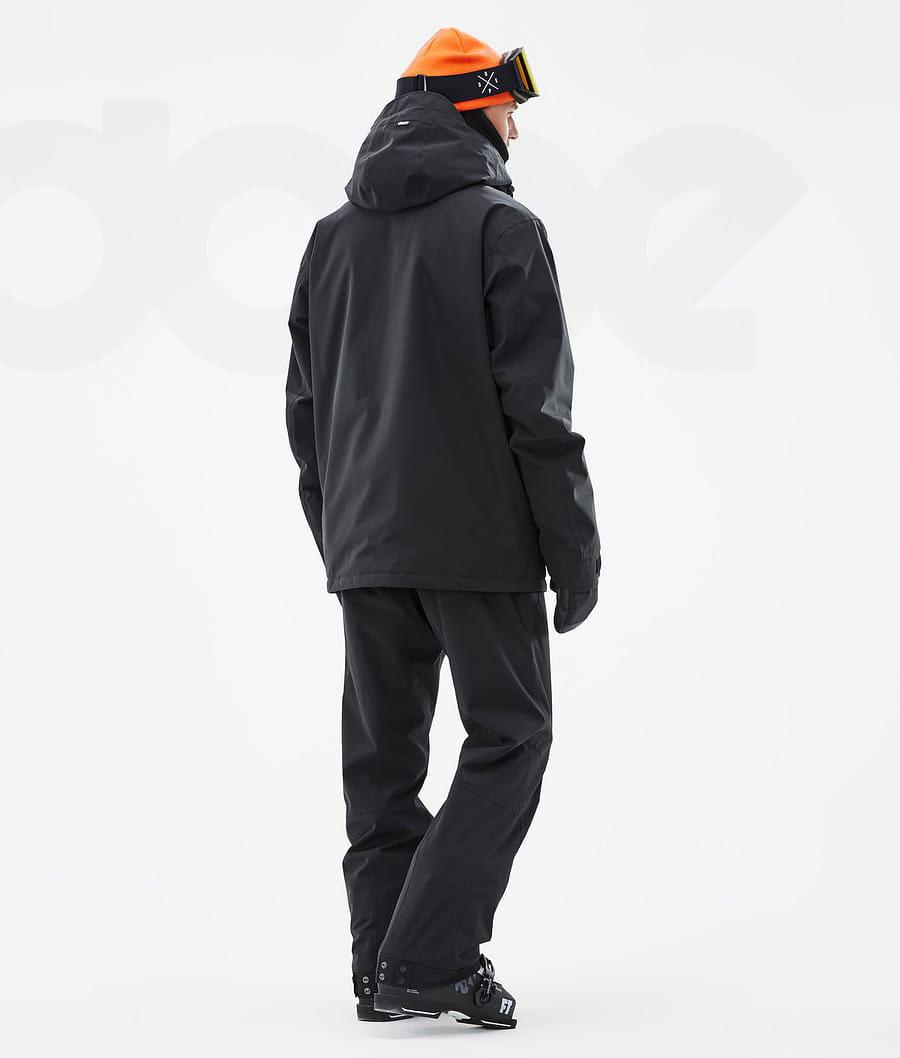 Black Men's Dope Blizzard Ski Jackets | NZ_D2426