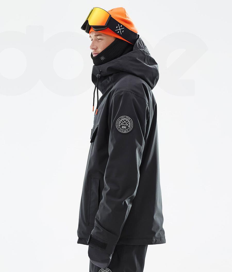 Black Men's Dope Blizzard Ski Jackets | NZ_D2426