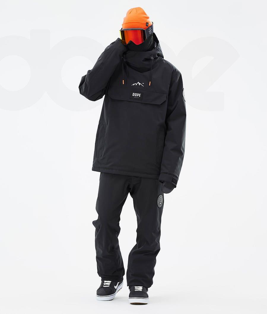 Black Men's Dope Blizzard Snowboard Jackets | NZ_D1202
