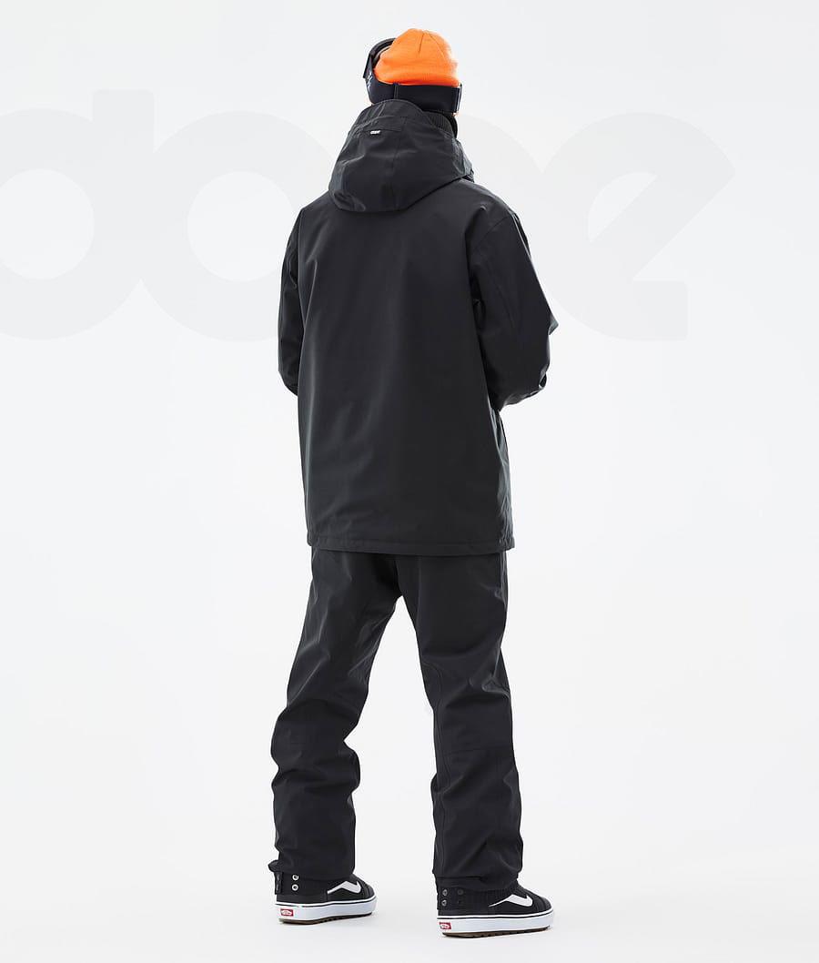 Black Men's Dope Blizzard Snowboard Jackets | NZ_D1202