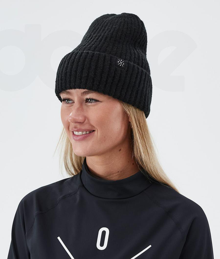 Black Men's Dope Chunky Beanies | NZ_D1112