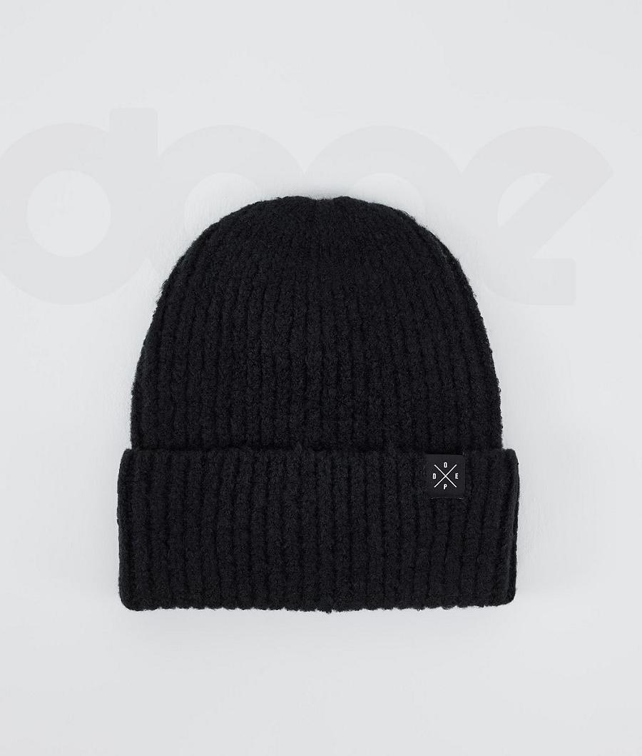 Black Men\'s Dope Chunky Beanies | NZ_D1112