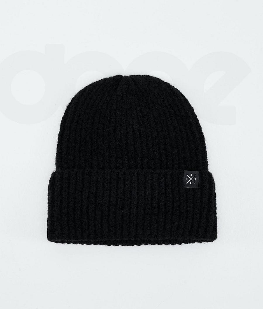 Black Men\'s Dope Chunky Beanies | NZ_D2294