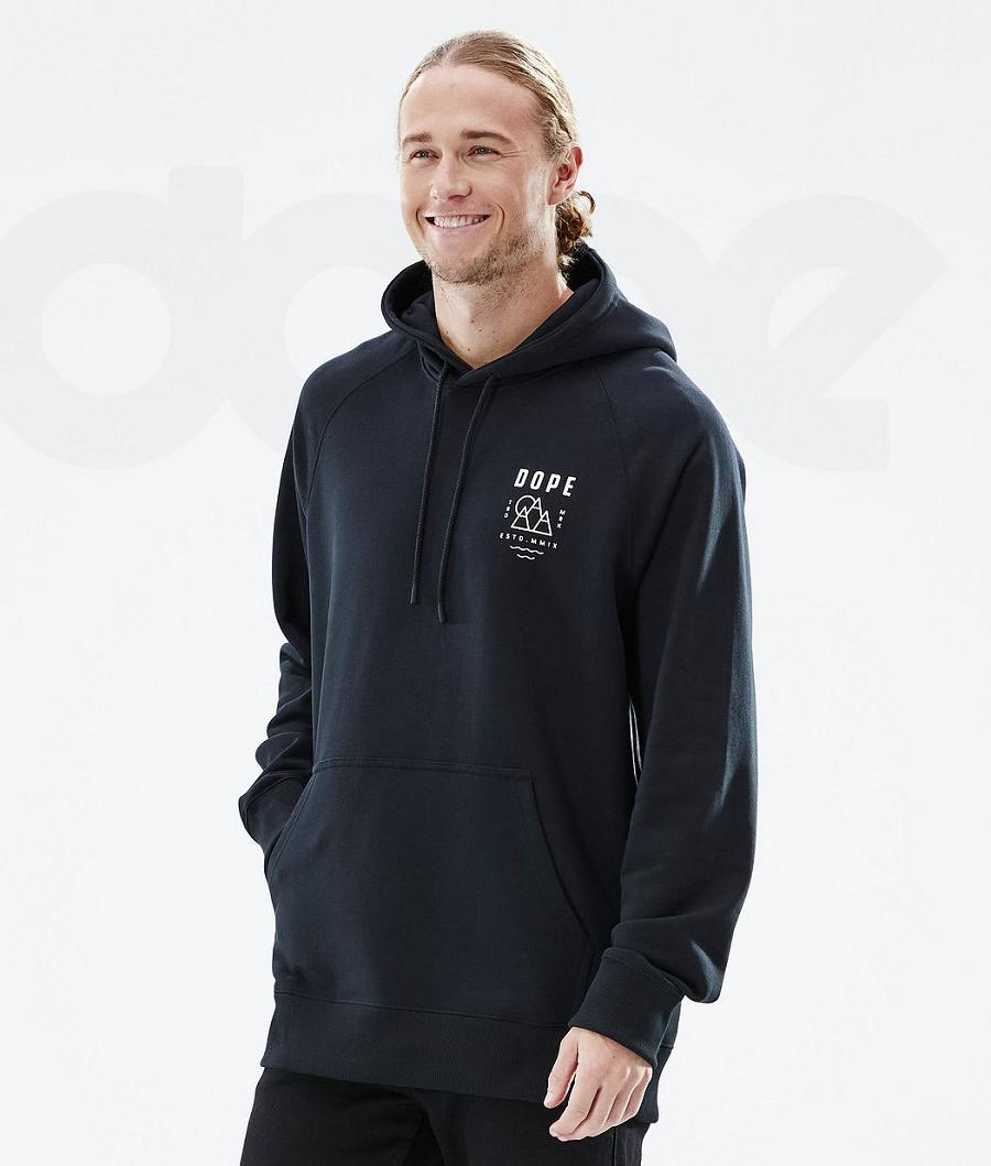Black Men's Dope Common Hoodies | NZ_D1024