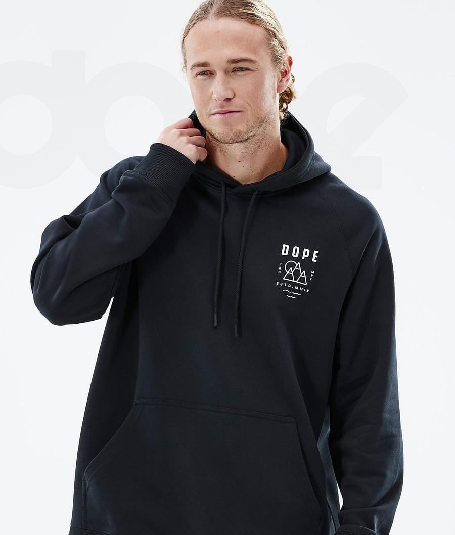 Black Men's Dope Common Hoodies | NZ_D1024