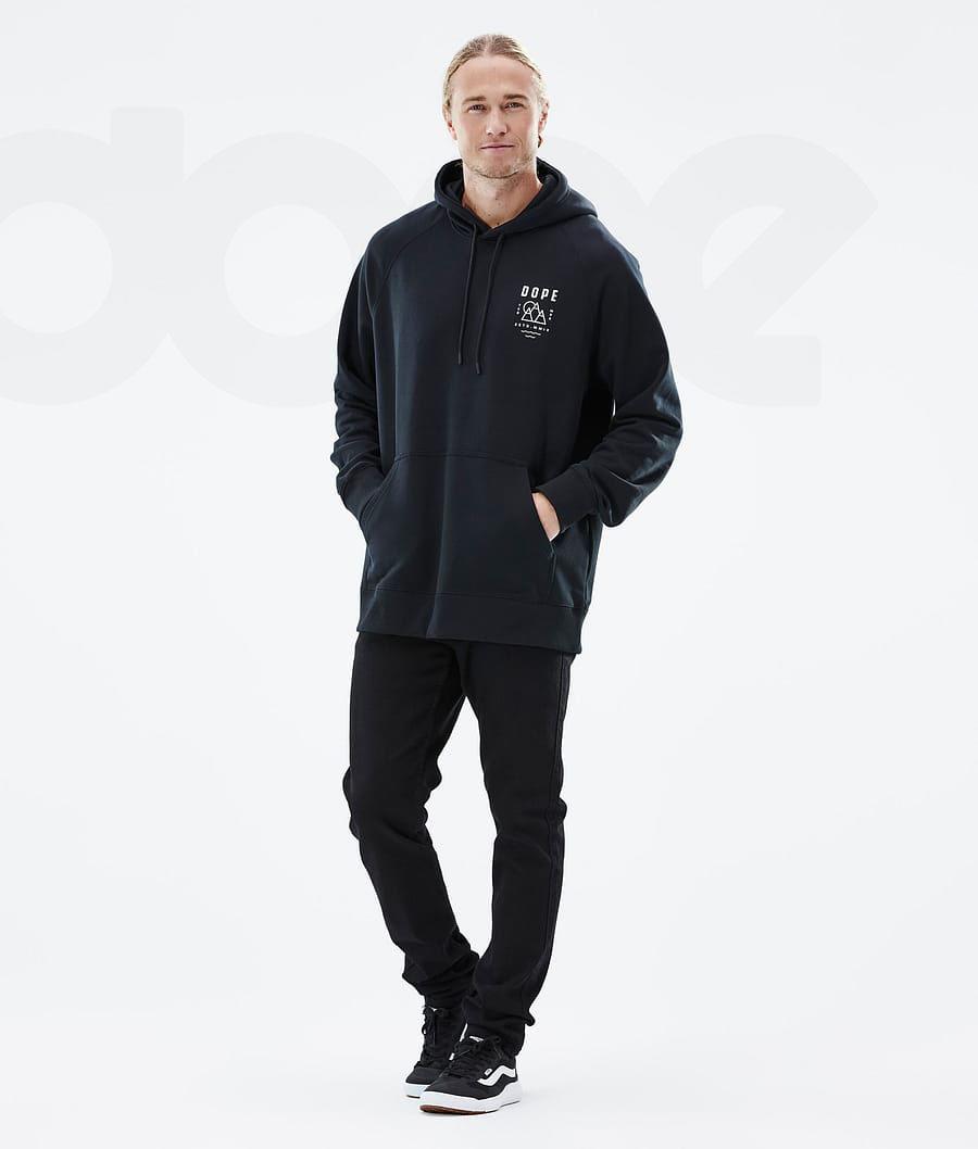 Black Men's Dope Common Hoodies | NZ_D1024
