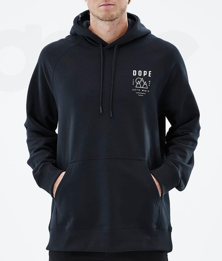 Black Men's Dope Common Hoodies | NZ_D1024