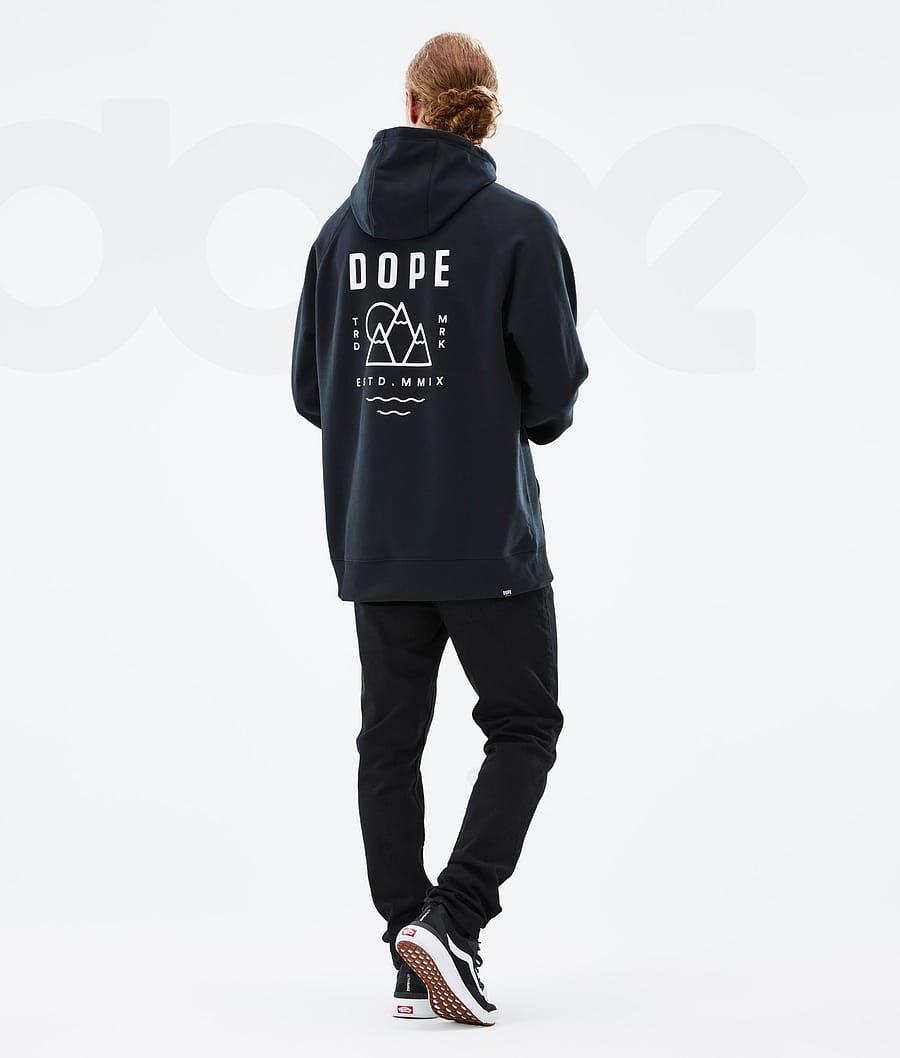 Black Men's Dope Common Hoodies | NZ_D1024