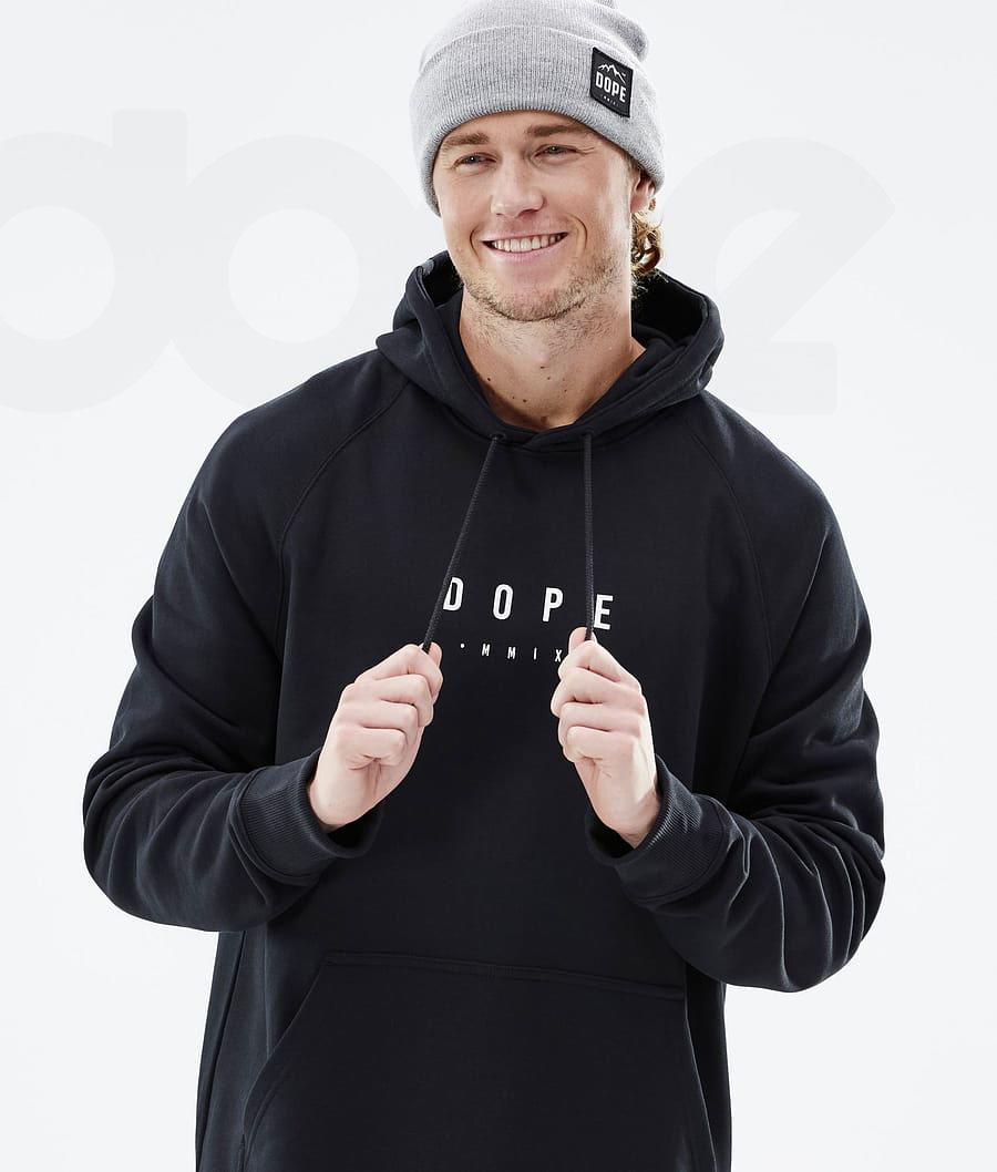 Black Men's Dope Common Hoodies | NZ_D1719