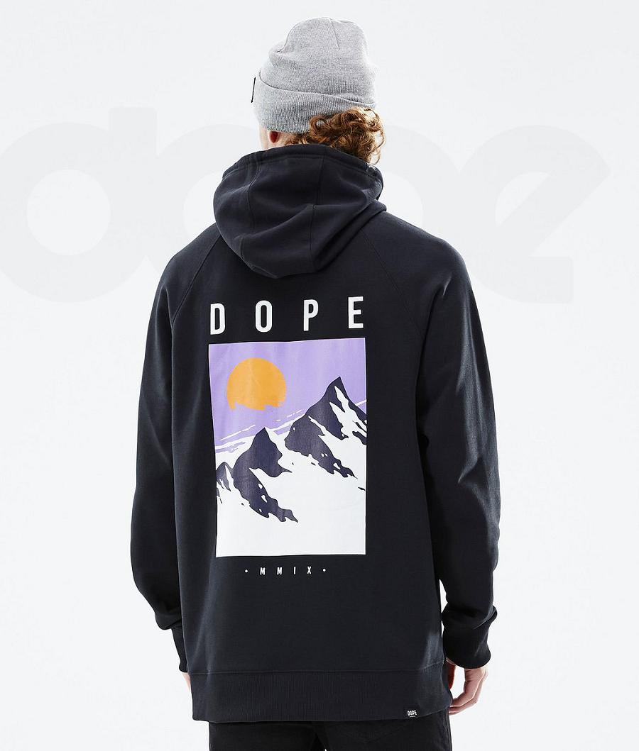 Black Men\'s Dope Common Hoodies | NZ_D1719