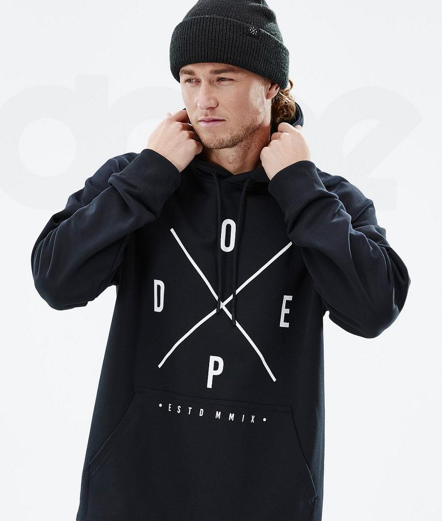 Black Men's Dope Common Hoodies | NZ_D1915