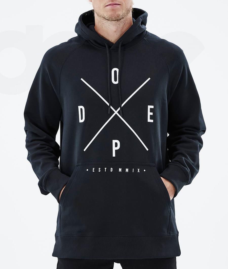 Black Men's Dope Common Hoodies | NZ_D1915