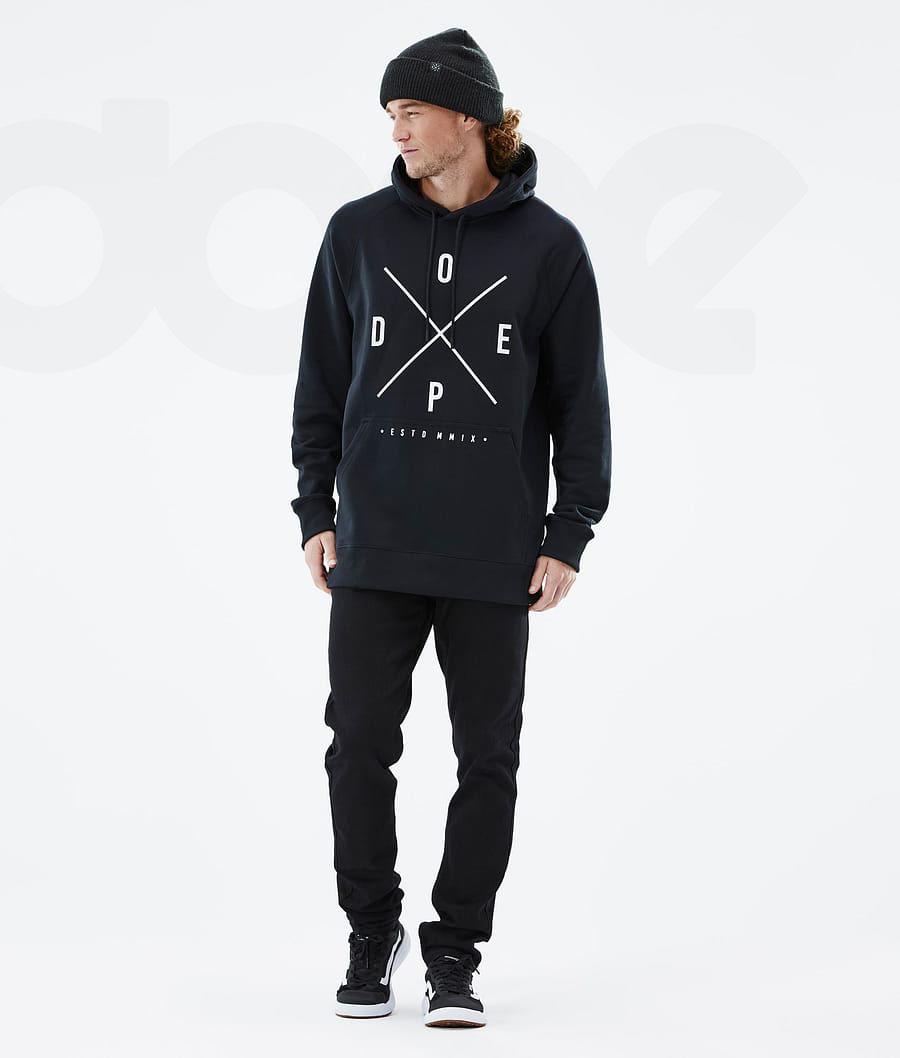 Black Men's Dope Common Hoodies | NZ_D1915