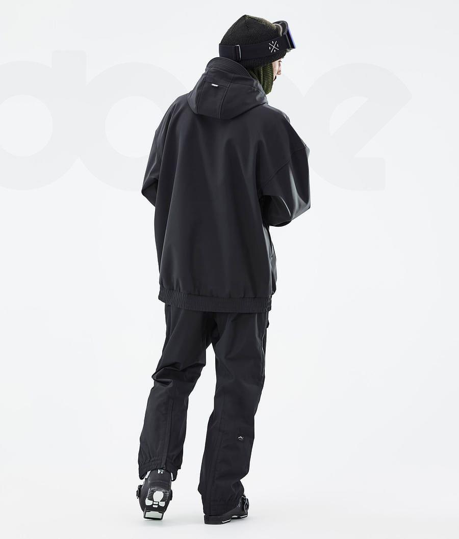 Black Men's Dope Cyclone Ski Jackets | NZ_D1287
