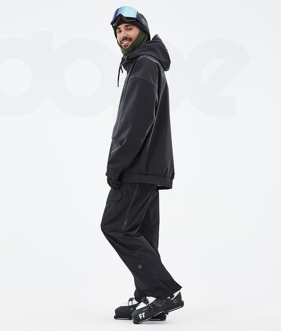 Black Men's Dope Cyclone Ski Jackets | NZ_D1287