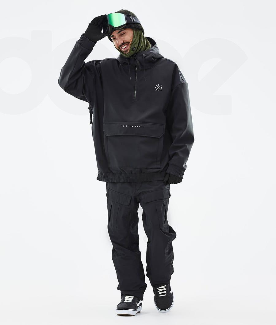 Black Men's Dope Cyclone Snowboard Jackets | NZ_D1245