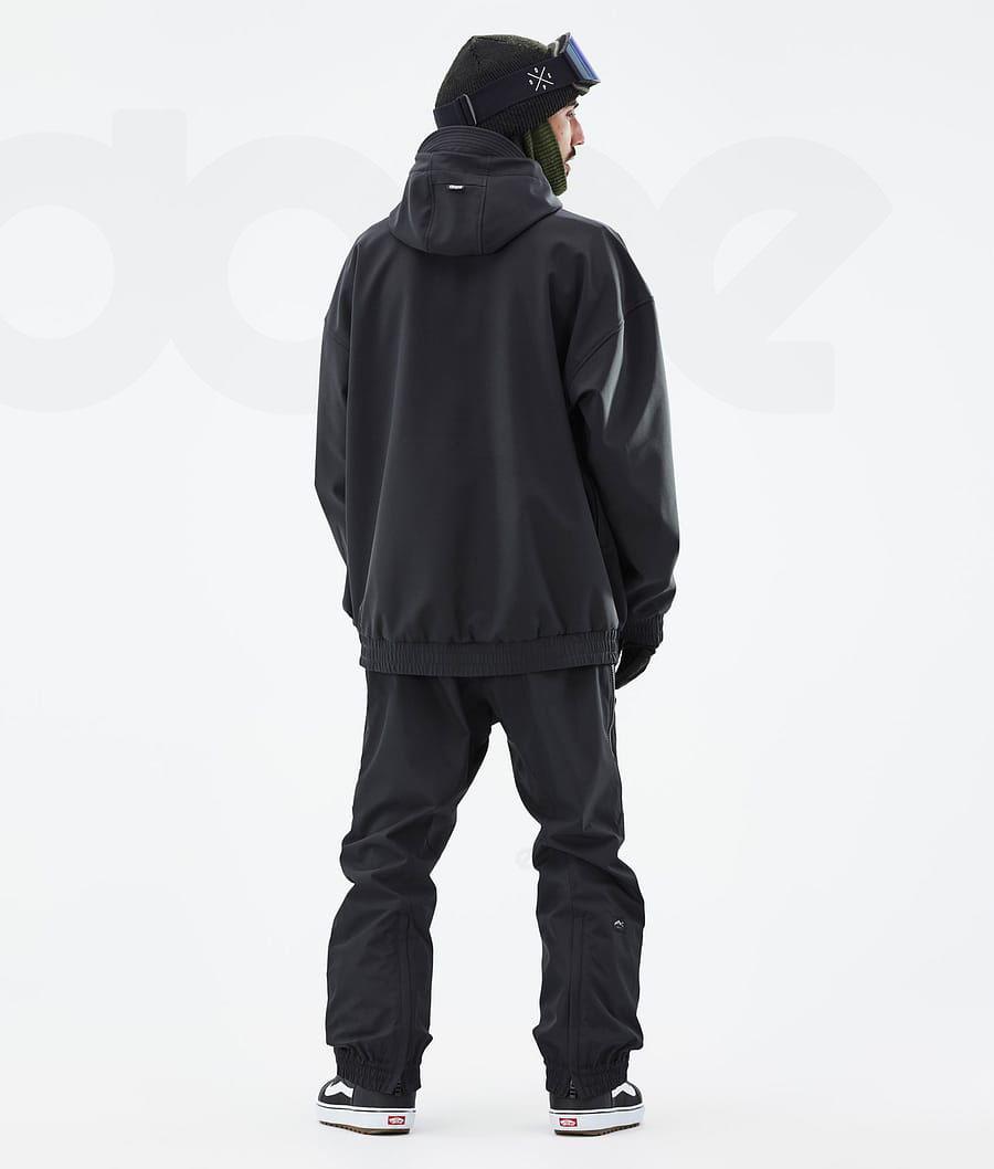 Black Men's Dope Cyclone Snowboard Jackets | NZ_D1245