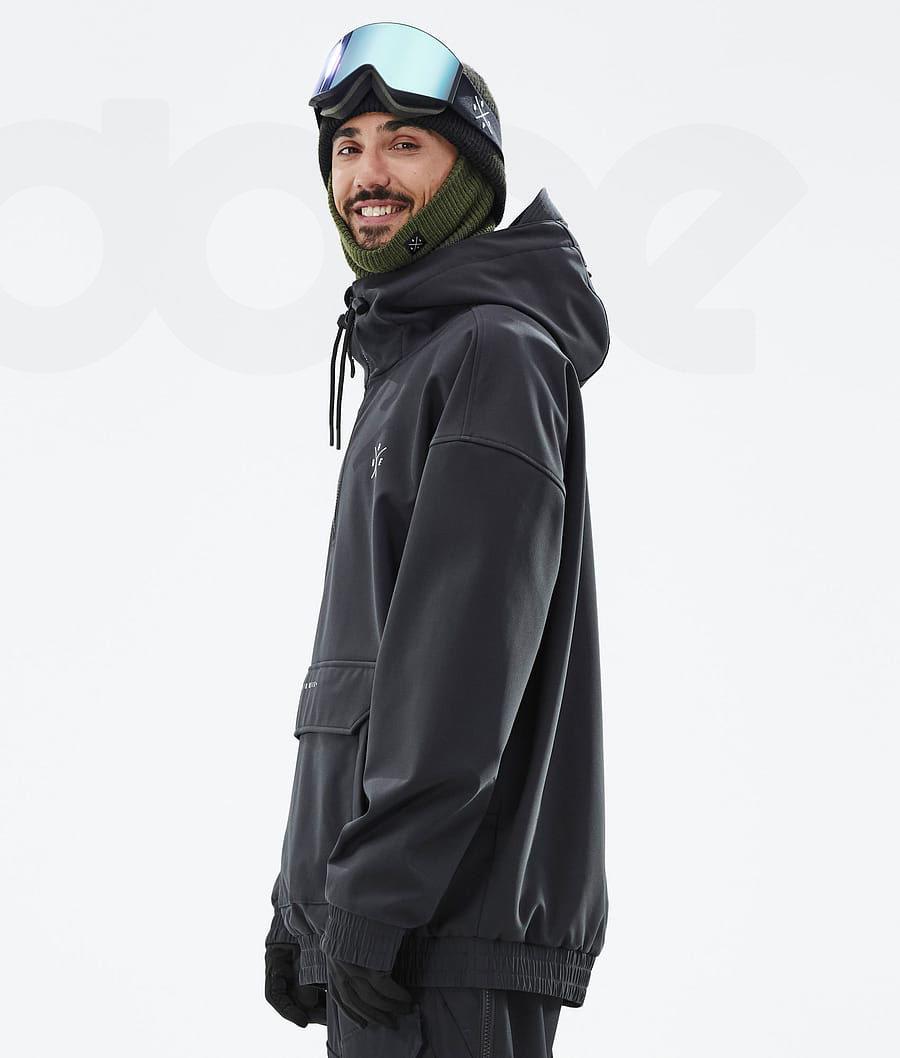 Black Men's Dope Cyclone Snowboard Jackets | NZ_D1245
