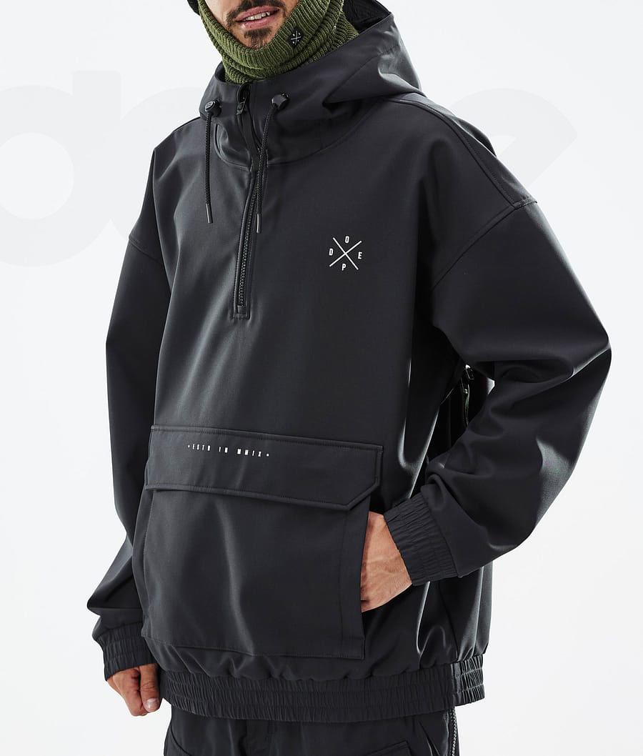Black Men's Dope Cyclone Snowboard Jackets | NZ_D1245