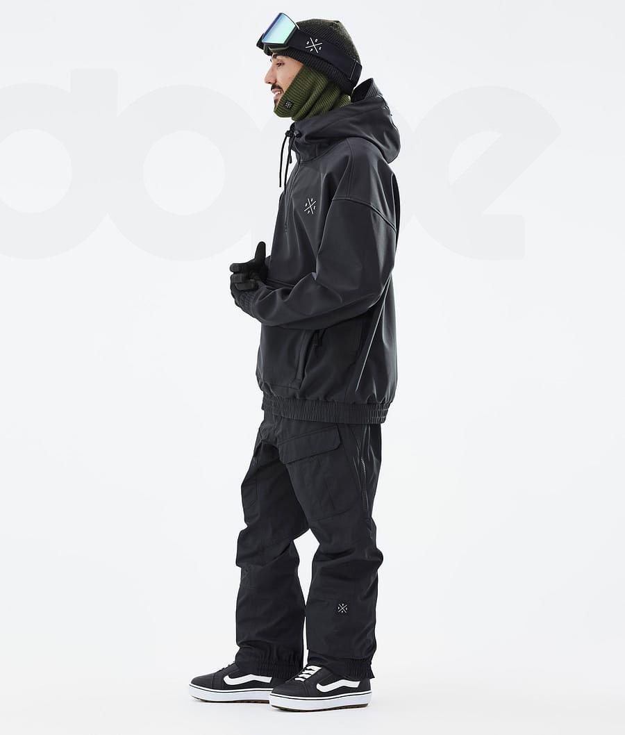 Black Men's Dope Cyclone Snowboard Jackets | NZ_D1245