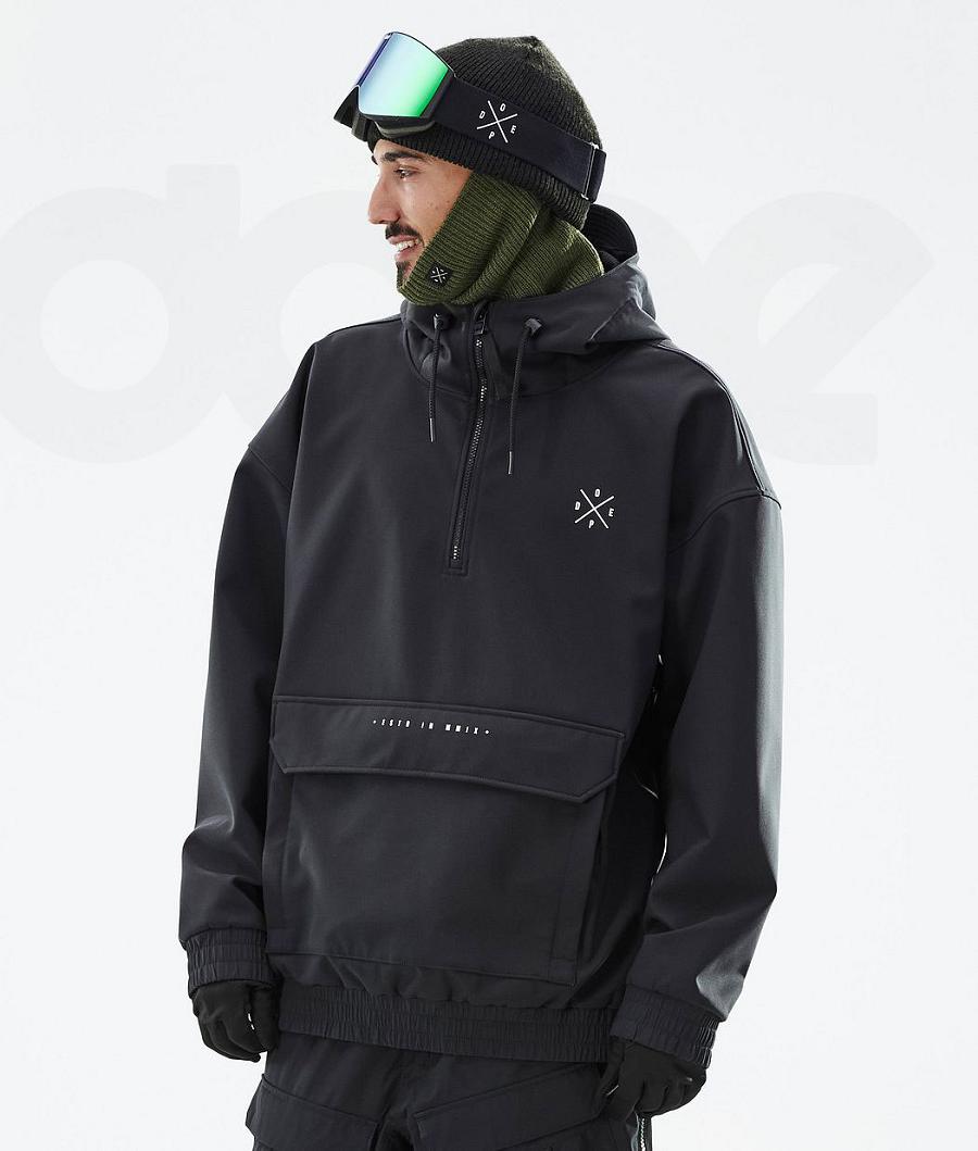 Black Men\'s Dope Cyclone Snowboard Jackets | NZ_D1245