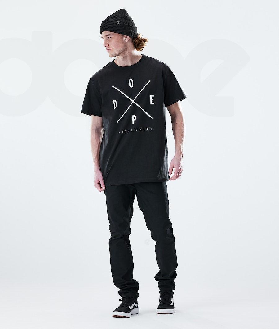 Black Men's Dope Daily T-shirts | NZ_D1059